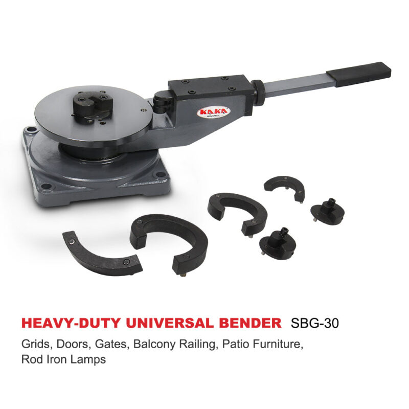 KAKA Industrial SBG-30 Universal Bender, High Precision Metal Bender for Steel, Brass, Copper and aluminum, Cast-Iron Steel Frame Scroll Bender with 3 Metal Scroll Bender - Image 2