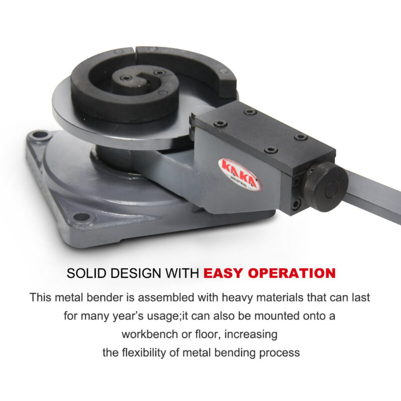 KAKA Industrial SBG-30 Universal Bender, High Precision Metal Bender for Steel, Brass, Copper and aluminum, Cast-Iron Steel Frame Scroll Bender with 3 Metal Scroll Bender - Image 4