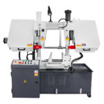 Kaka Industrial TGK-14 Double column horizontal band saw, Max cutting capacity 13.8 inch,vertical lifting, high stability. Cutting speed adopts hydraulic control, 230V-60HZ-3PH
