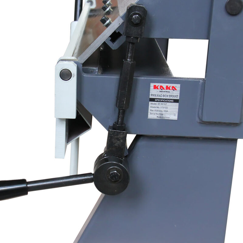 KAKA Industrial W-3616Z, 36"Benchtop Pan and Box Brake, Max Thickness 16 Gauge Mild Steel Capacity, Angle 1-135 Degree, Pan and Box Brake Machine - Image 5