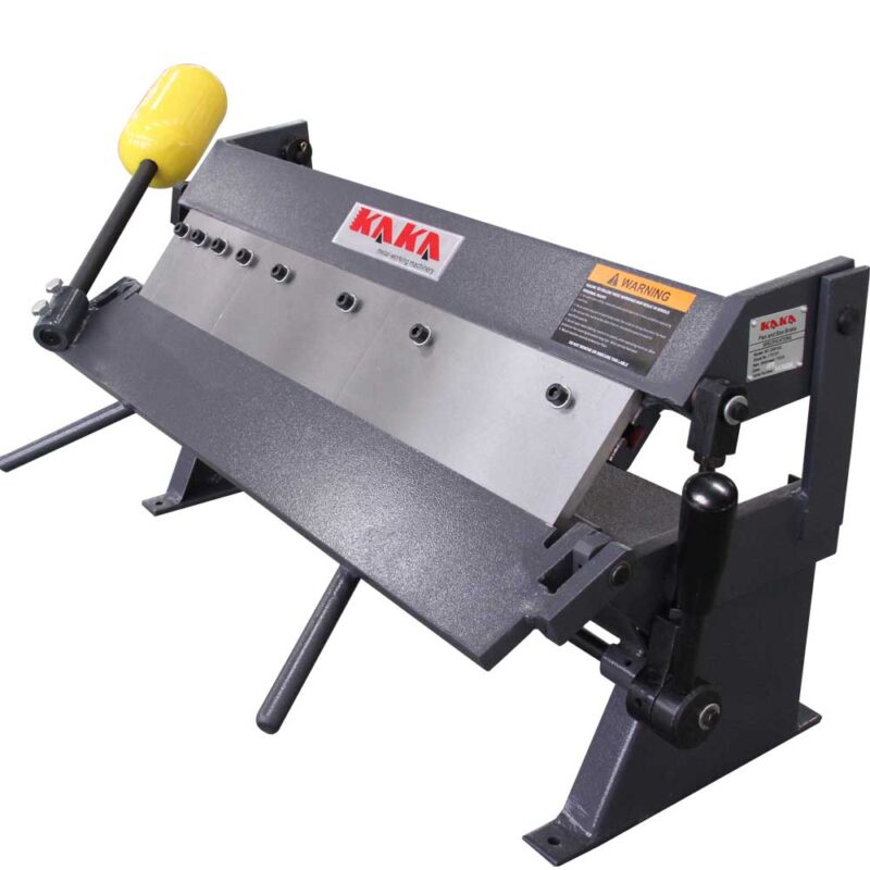 KAKA Industrial W-2416Z, 24"Sheet Metal Pan and Box Brake, Max Thickness 16 Gauge Mild Steel Capacity, Angle 1-135 Degree, The finger size is 1", 2", 3", 8" & 10" Pan and Box Brake Machine - Image 2