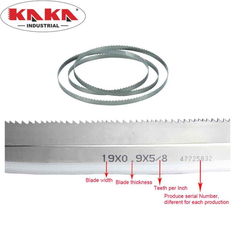 KAKA INDUSTRIAL Blade for TBK-11A, 142.7"x1"x.035"(3625X27X0.9mm) Bi-Metal Material M42 Grade Metal Cutting Band Saw Blades - Image 2