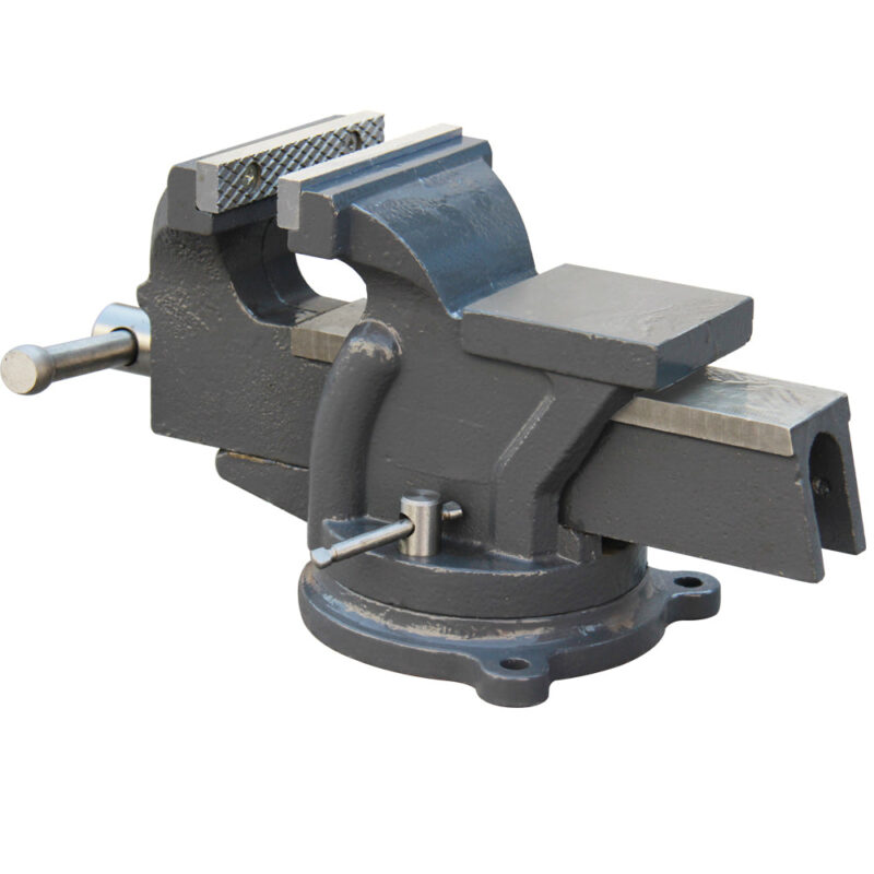 KAKA Industrial HPS-100 4” Ductile Iron Heavy Duty Bench Vise - Image 4
